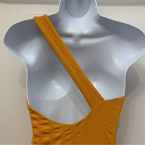 Onia Jenna One Piece Swimsuit S Women’s Mustard Color - Picture 3 of 13